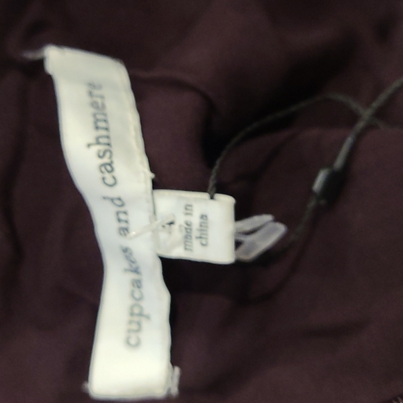 NWT Anthropologie cupcakes and cashmere Aubergine Leena Dress - Picture 4 of 7